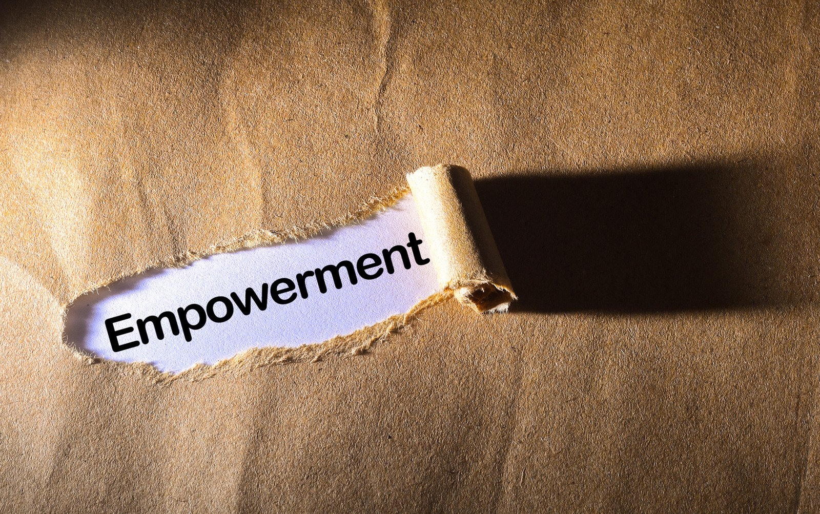 Empowerment torn paper - Slide 1